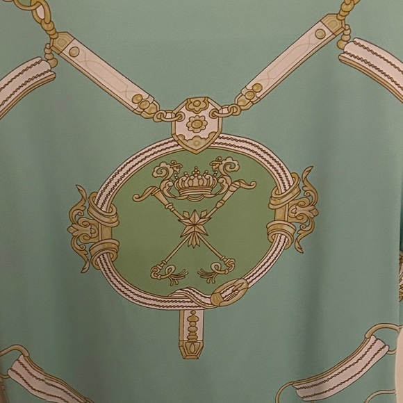 Chic J. McLaughlin Women's Mint Green & Blue Top, size M - Picture 8 of 8